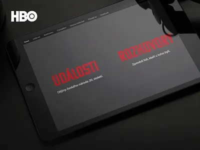 HBO: website of the project "Věrný zůstanu" animation branding logo motion graphics ui ux web website