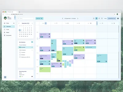 Local task and meets tracker btob crm design design system product design ui ux