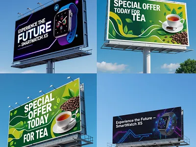 “Big ideas deserve bigger spaces 🏙️✨ #BillboardDesign” bilboard design branding design flyer graphic design illustration logo poster design posters typography