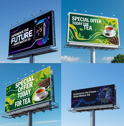 “Big ideas deserve bigger spaces 🏙️✨ #BillboardDesign” bilboard design branding design flyer graphic design illustration logo poster design posters typography