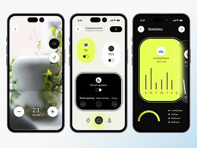 Smart home app app app design design home home app interface mobile smart smart home trendy app ui ux