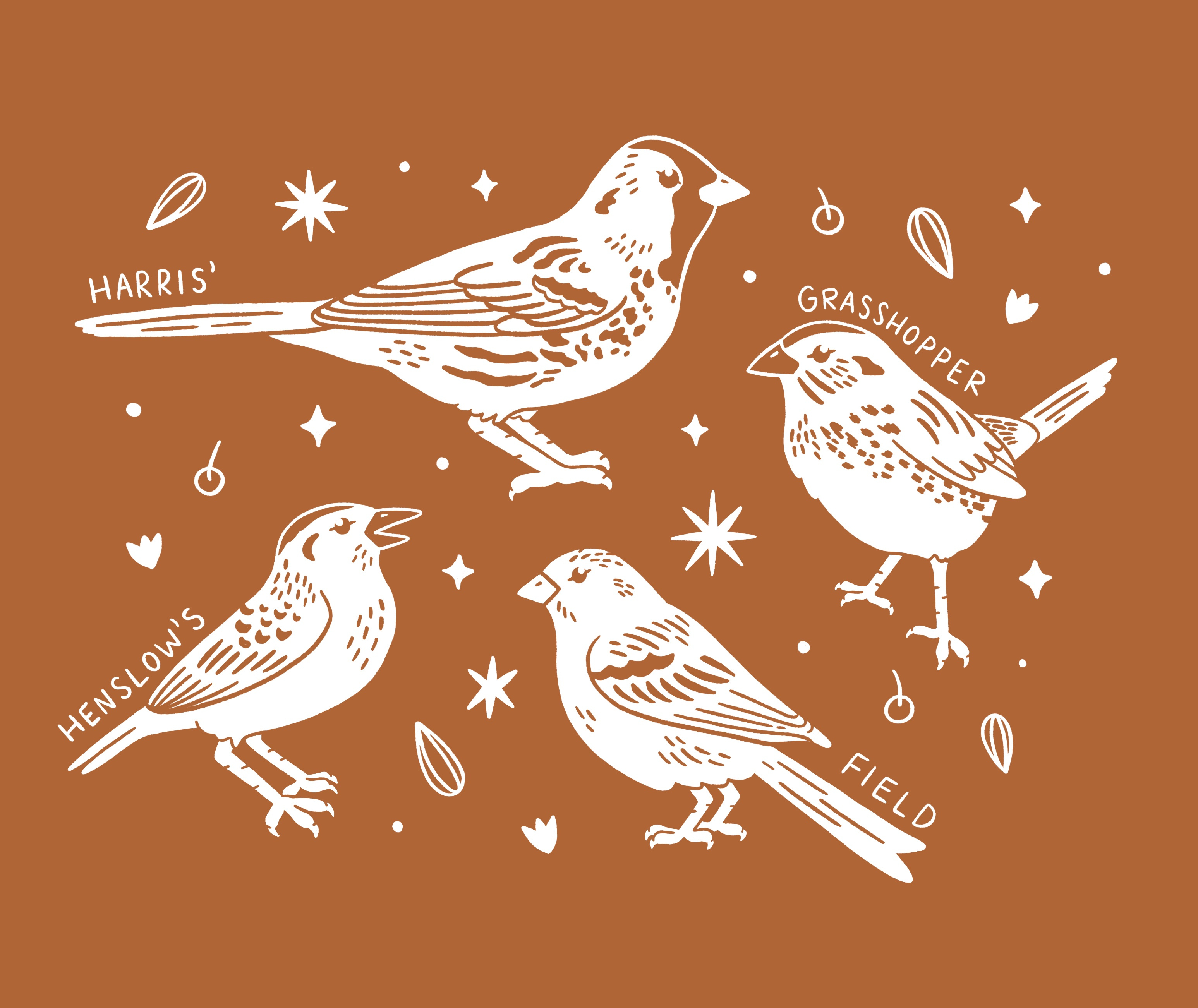 Example of SparrowFest T-shirt design