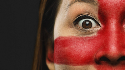 SumUp, Fifa & Visa advertising art direction competition fintech flags football graphic design retail design retouching
