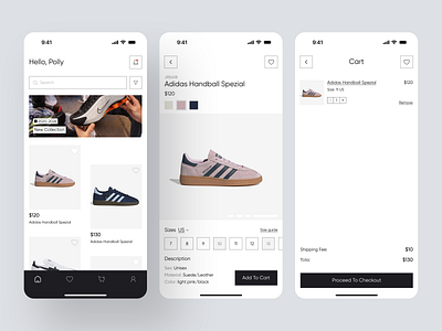 Shopping App UI mobile shopping