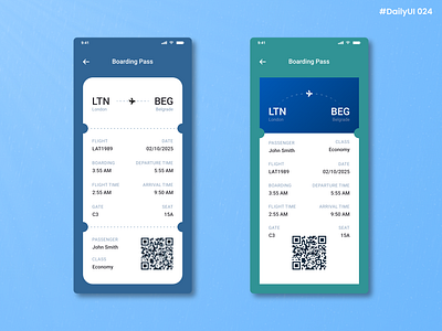 Daily UI #024 - Boarding Pass airport asd belgrade boarding pass branding daily daily 100 challenge daily ui daily ui 024 dailyui design graphic design illustration london serbia travel ui uk united kingdom ux