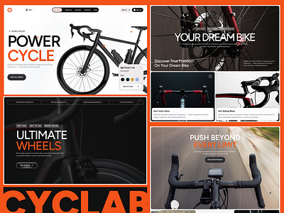 Cyclab- Ecommerce Website 3d animation bicycle branding cycle website cycle website design design ecommerce figma framer graphic design illustration landing page logo motion graphics ui uiux ux web design website