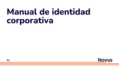 Novus manual de marca graphic design
