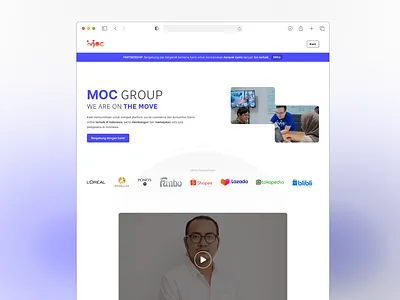 MOC Group - Company Profile company profile ui ux