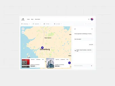 AI-Powered Accommodation Finder ai design ui ux webapp