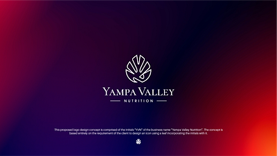 Yampa Valley Nutrition — Monogram Logo art brandidentity branding concept design freelancer graphic design healing illustration leaf logo logodesign logos nutrition photoshop socialmedia yampa