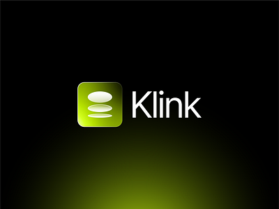 Klink - Logo Design & Visual Identity abstractlogo ai artificial intelligence branding brandmark coin logo payment