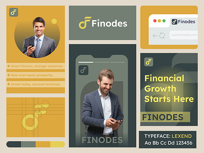 Finodes, Financial Investment Branding Design brand identity branding finance financial help financial service fintech lettermark logo logo design logotype minimalist tech tech logo transaction unusedlogos wallet