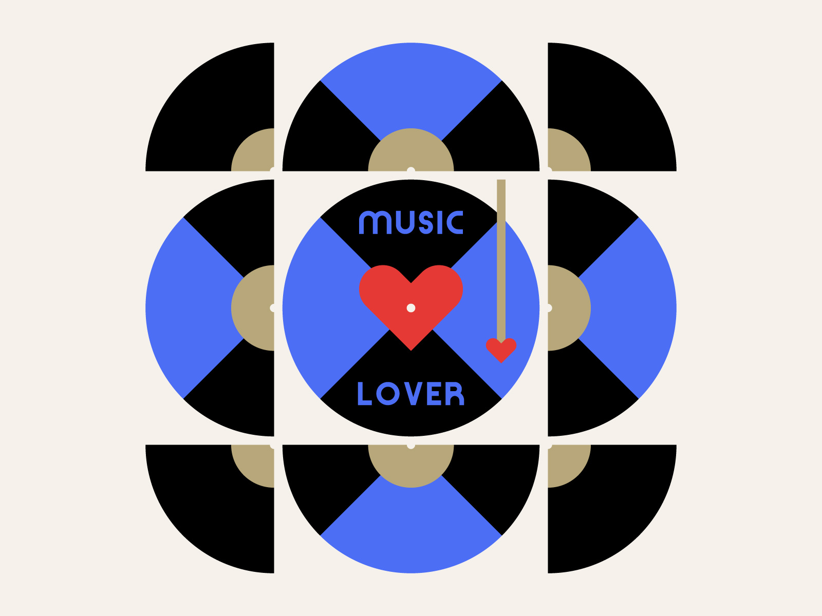 Vinyl Records album cover art direction artist brand identity branding digital art digital illustration editorial design flat vector graphic design logo music music cover music poster poster art typography ui vector illustration vinyl record visual identity