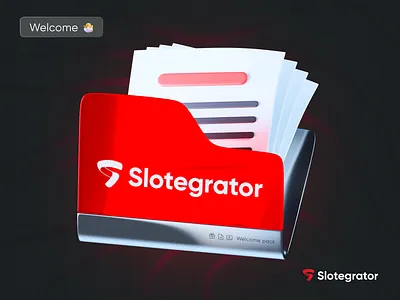 Welcome Pack — 3D Hero Visual 3d 3d render 3dmodeling 3drender blender blender3d design email illustration ui visualization