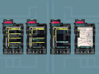 PixelArt 2D Retro Future Smartphone 2d concept art cyberpunk style design illustration pixel art retro future smartphone tools ui