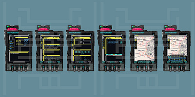 PixelArt 2D Retro Future Smartphone 2d concept art cyberpunk style design illustration pixel art retro future smartphone tools ui