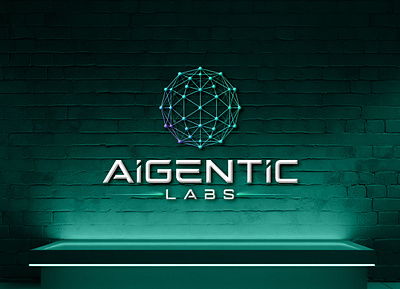 Ai Gentic Labs Logo And Brand Identity brand identity brand syle guide branding corporete identity favicon design flyer ddesign logo logo branding stationery stationery design