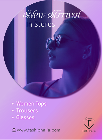 New Product Arrival Poster advertising banner design graphic design ladies glasses poster design sale poster social media poster women clothing