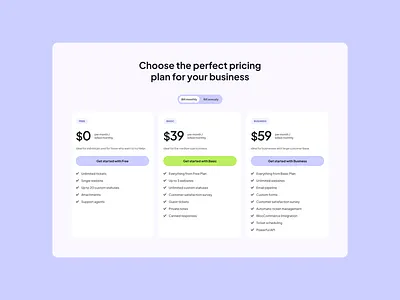 Pricing - Landing Page