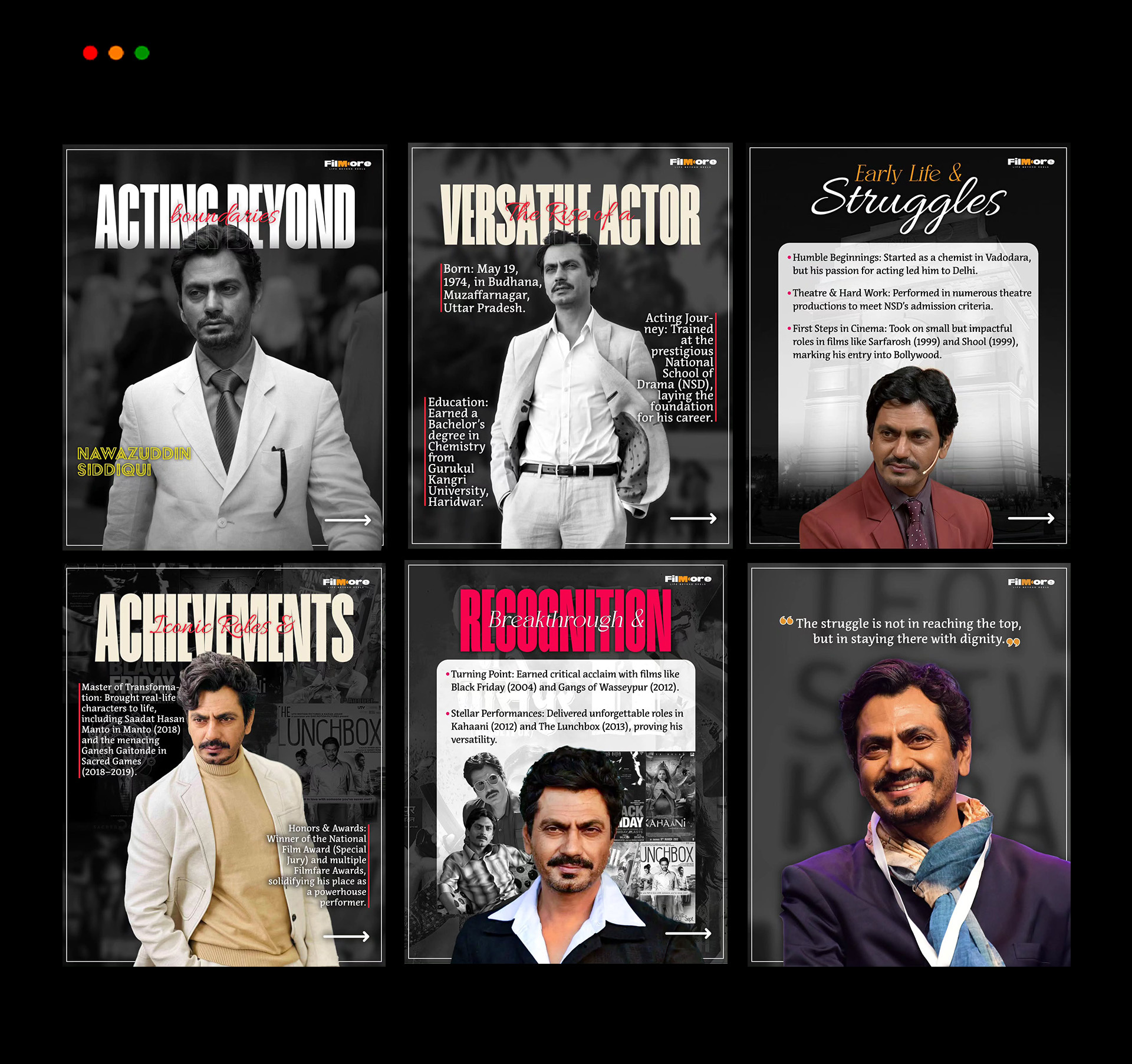 Celebrity Biography Design branding celebrity post design design entertainment entertainment post design filmore filmore india graphic design smp social media design social media post design