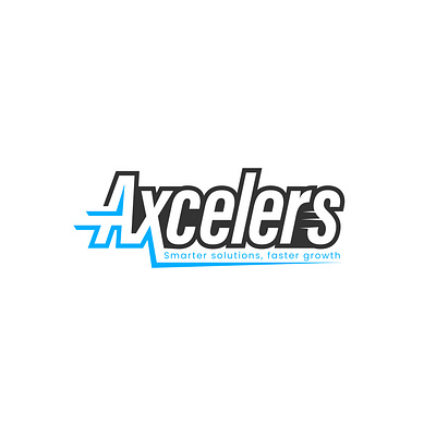 Axcelers - Wordmark Logo Design blue branding corporate dribbble graphicdesign growth illustration logo logodesign logotype minimalist modern speed techlogo wordmark