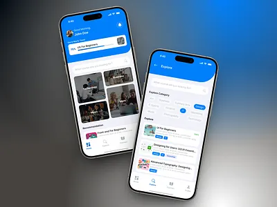 Belajar App Concept - Internship Recruitment Task app mobile ui ux