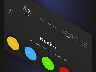 Cabin - Nunito Fonts Family brand branding cabin color schemes fonts family google fonts graphic design illustrator ai logo logotype nunito photoshop psd print designer regular medium bold senior designer style guide text text icon typeface typo typography ui style ui ux designer