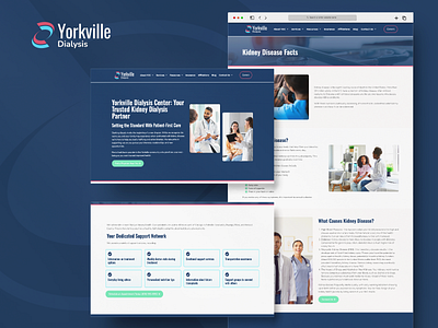 Yorkville Dialysis - New Website Design & Build ui ux web design web development