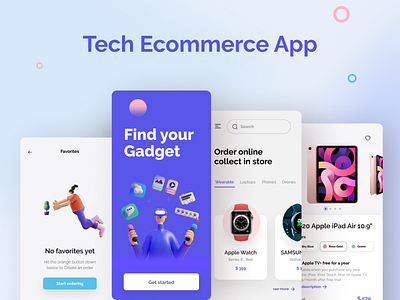 Tech Ecommerce app ecommerce graphic design ui ux