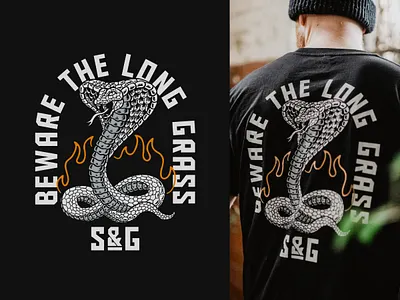 S&G Print Design artwork branding cobra design graphic design illustration logo motorcycle snake t shirt tee typography vintage