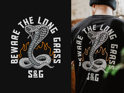 S&G Print Design artwork branding cobra design graphic design illustration logo motorcycle snake t shirt tee typography vintage