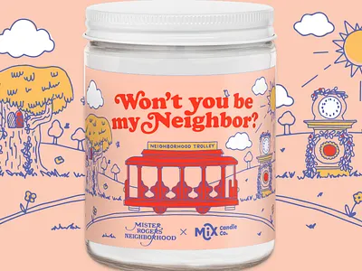 Mister Rogers Neighborhood and Mix Candle Co. Collab candle childrens childrens book childrens design cute fun highlights magazine illustration kids kids book kids design kids illustration mister rogers mr rogers nostalgia retro sesame street the muppets toy design vintage