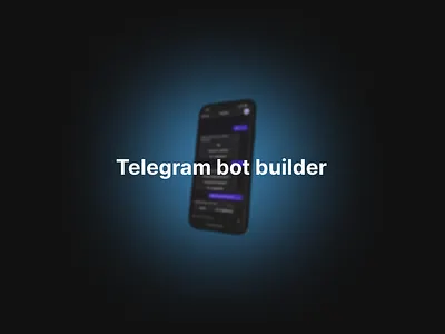 Telegram bot builder design ui ux