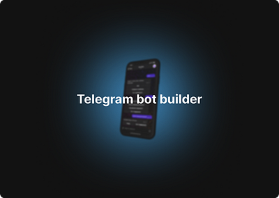 Telegram bot builder design ui ux
