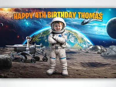 Custom Astronaut Birthday Invitation out of this world