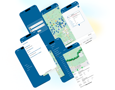 Tracking application UI Design accessibility design app app design app development branding design design systems designing figma figma expert figma to flutter flutter design graphic design logo mobile app mobile app design ui ui design uiux ux