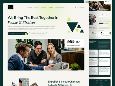 Corporate Website Redesign: People & Strategy Consulting advertising design graphic design leadership consulting design ui userexperiencedesign uxuidesigner
