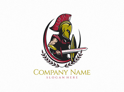 Spartan Warrior (design-for-sale) abstract armor army brave character fighter for sale graphic design hero king knight logo mascot ruler shield spartan strong sword vector warrior