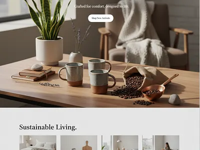 Casa & Co. – Minimalist eCommerce Website for Home & Lifestyle 3d website branding cleanui ecommerce figmadesign homedecor lifestylebrand minimaldesign modern website modernwebsite onlinestore responsivewebdesign shopify shoppingwebsite uidesign uxdesign webdesign woocommerce