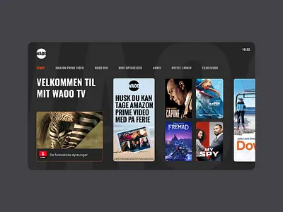 TV Box UI Design apple tv large screen television tv tv ui
