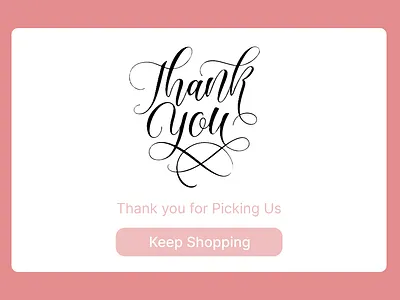 Thank you page daily ui 077