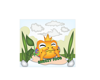 🎭 Name: Sneezy Frog 🐸 🏢 Studio: Stallion Studio LTD 🎨 2d logo branding design illustration mascot design open for commission sneezy frog stallion studio limited twitch logo