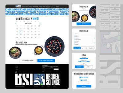 Meal Calendar Builder design graphic design interface design mobile app mobile design ui ui design