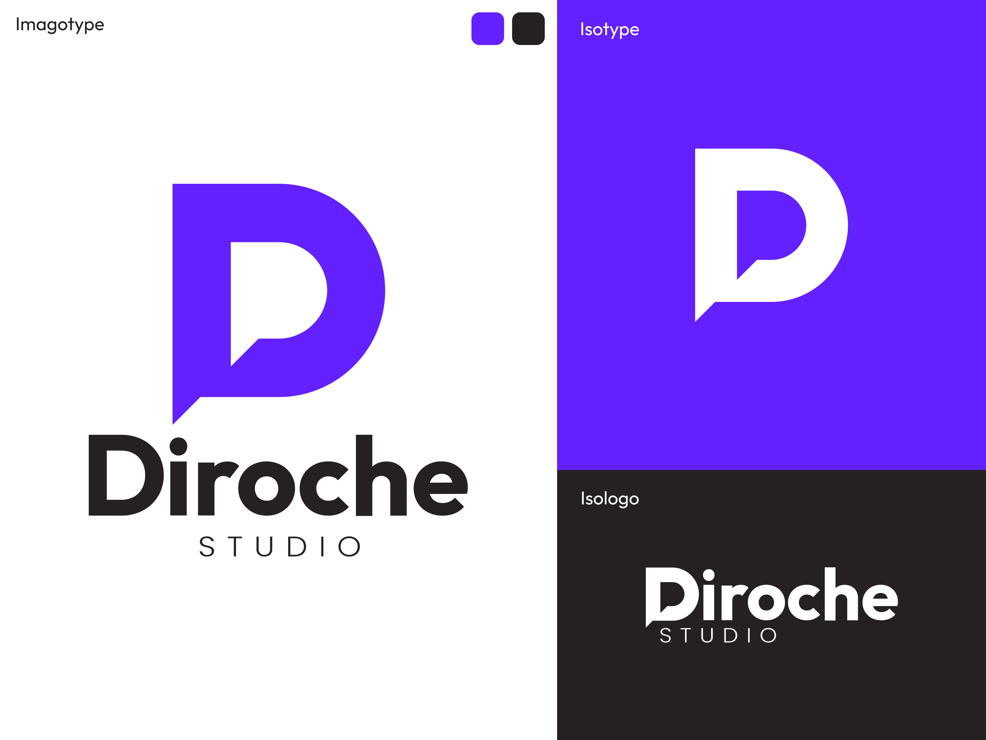 Diroche Studio - Logo Concept branding design graphic design illustration logo
