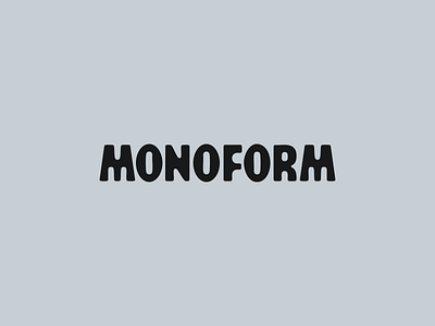 Monoform: Logotype branding identity logo logotype minimal minimalism monoform