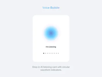 Kit Highlight: Voice Bubble aidesign aifigma aiui aiux figmadesign headstartui premiumui productsdesign uidesign uxdesign