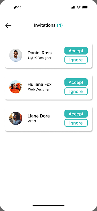 Pending Invite daily ui 078