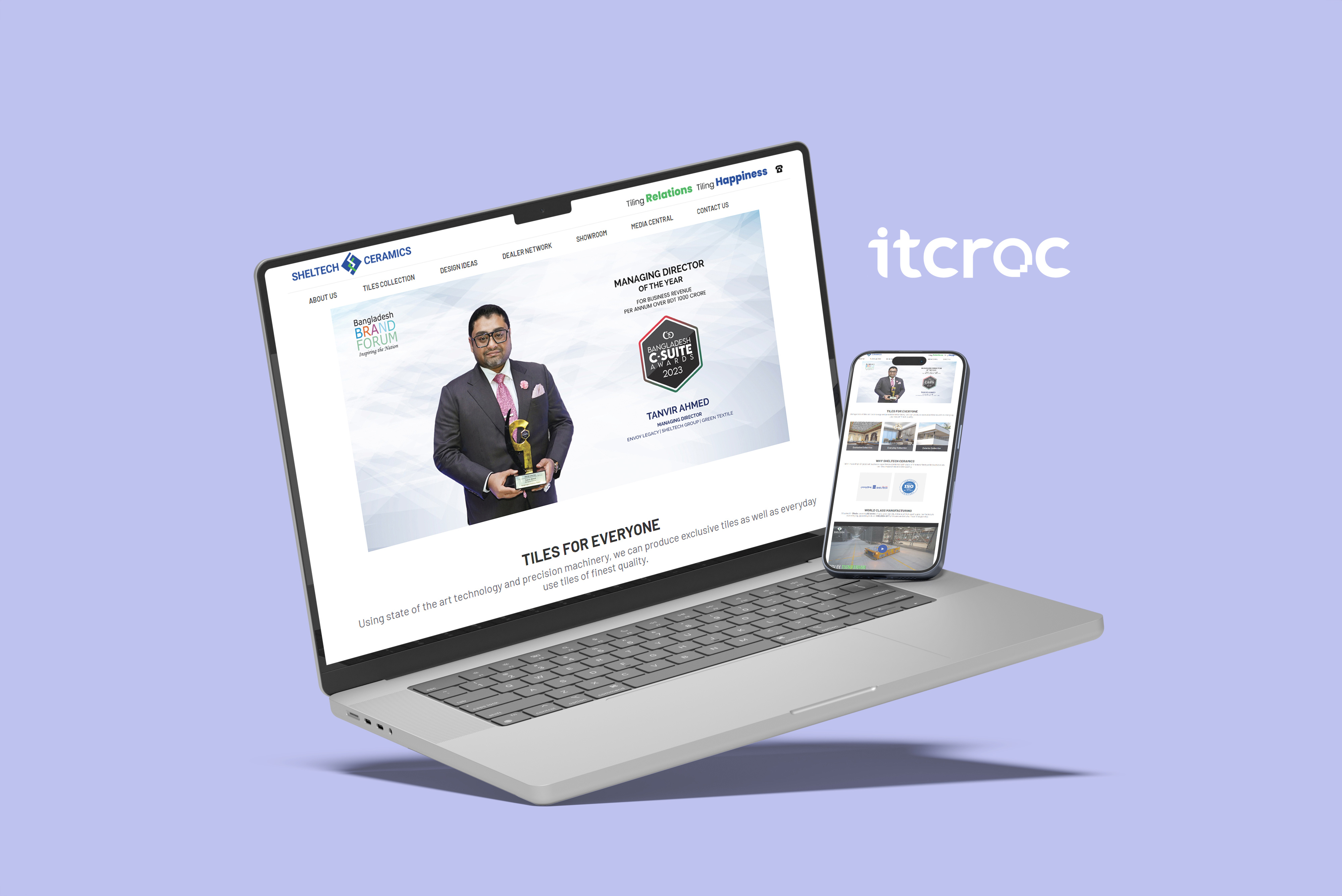 Website for Sheltech Ceramics Limited itcroc ui web development website wordpress wordpress theme