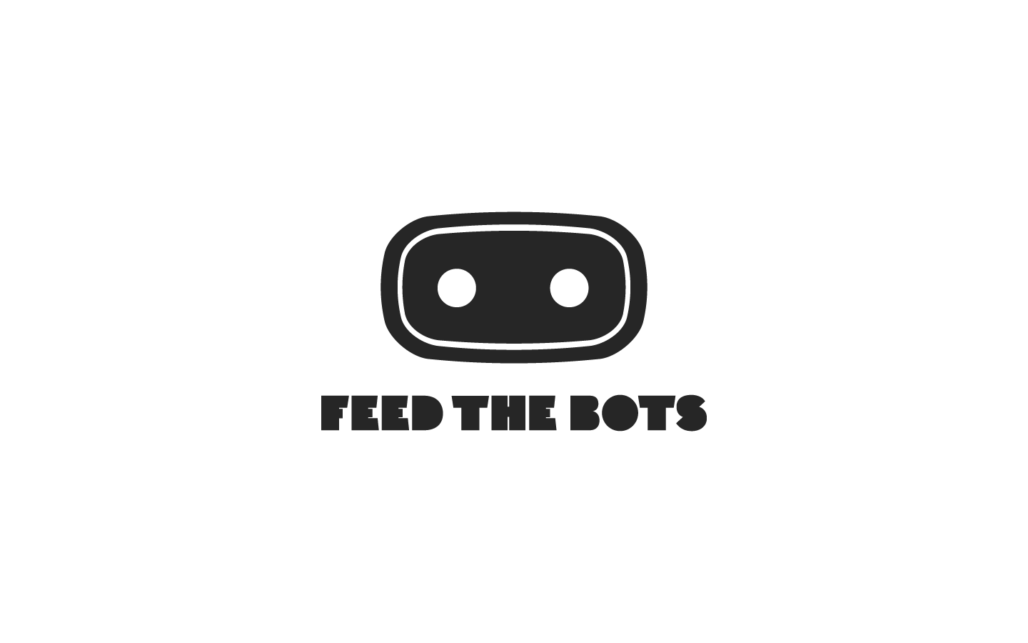 Feed The Bots bots brand branding feedthebots illustration logo tonyvoorhees type typography