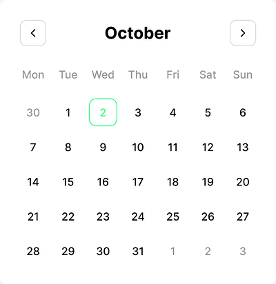 Date Picker daily ui 080